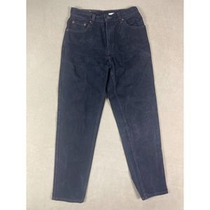 Levi's 550 Womens Junior 11 Vintage‎ Relaxed Fit Tapered Leg Jeans Black Denim